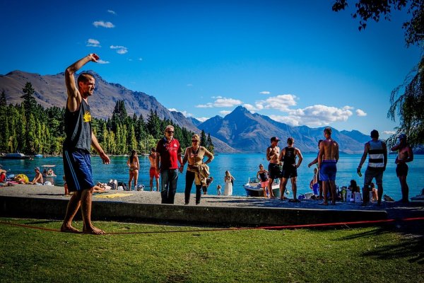 sport, rovnováha, sportovní potřeby, slackline